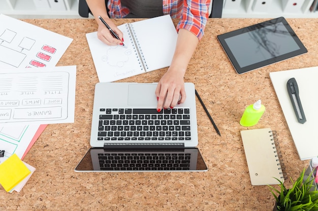Team working intensively during design sprint sessions